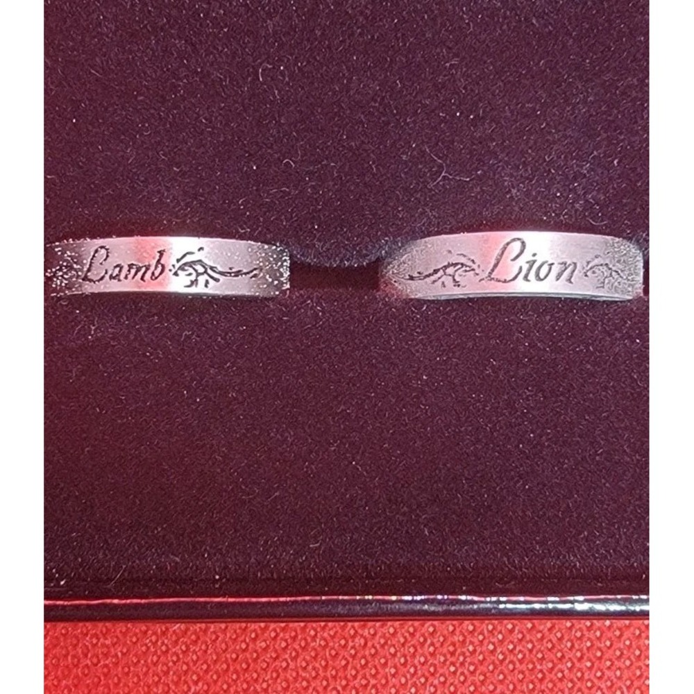 Twilight Lion And Lamb Rings RARE Wedding - Picture 2 of 8